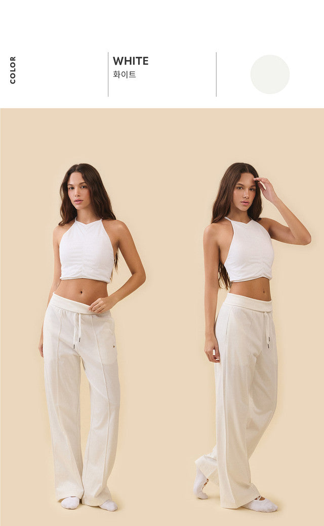 TB045 HALTER DRAPE TANKTOP