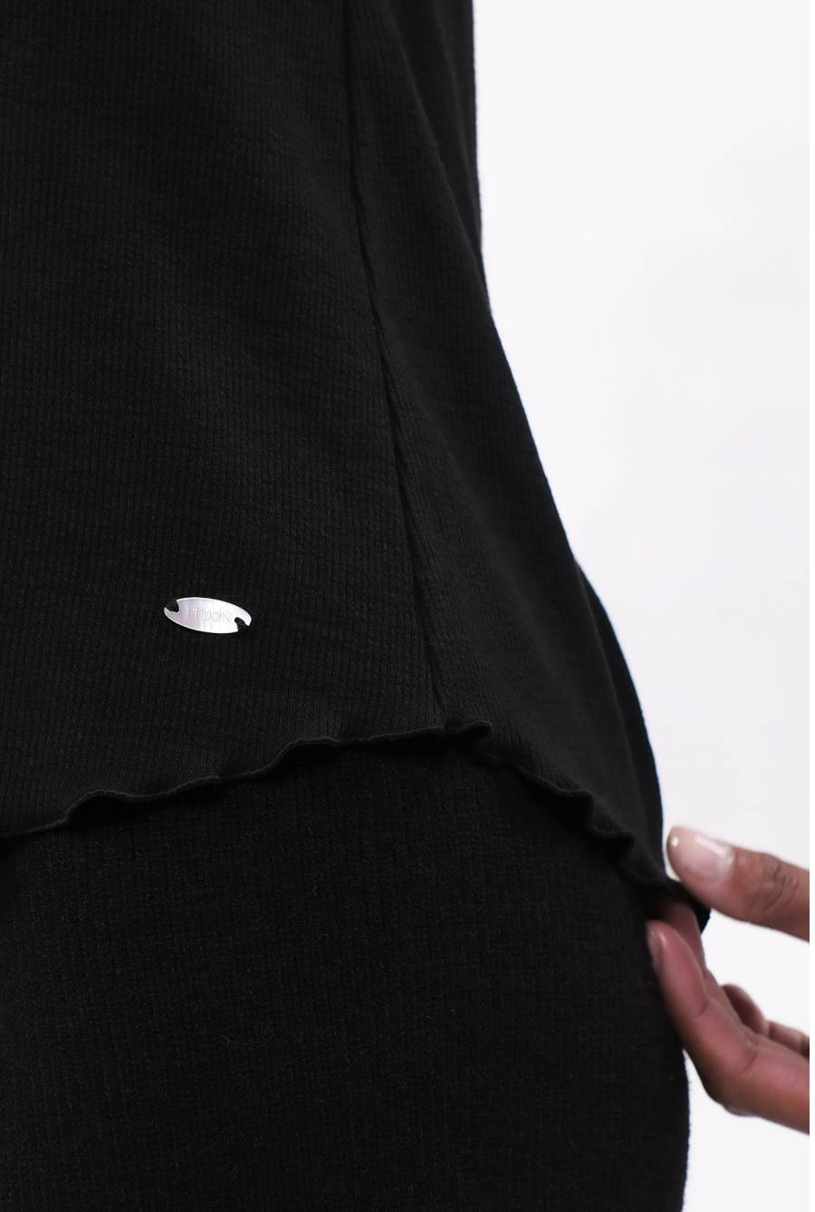 SP216 TURTLE NECK KNIT BOLERO COMBI