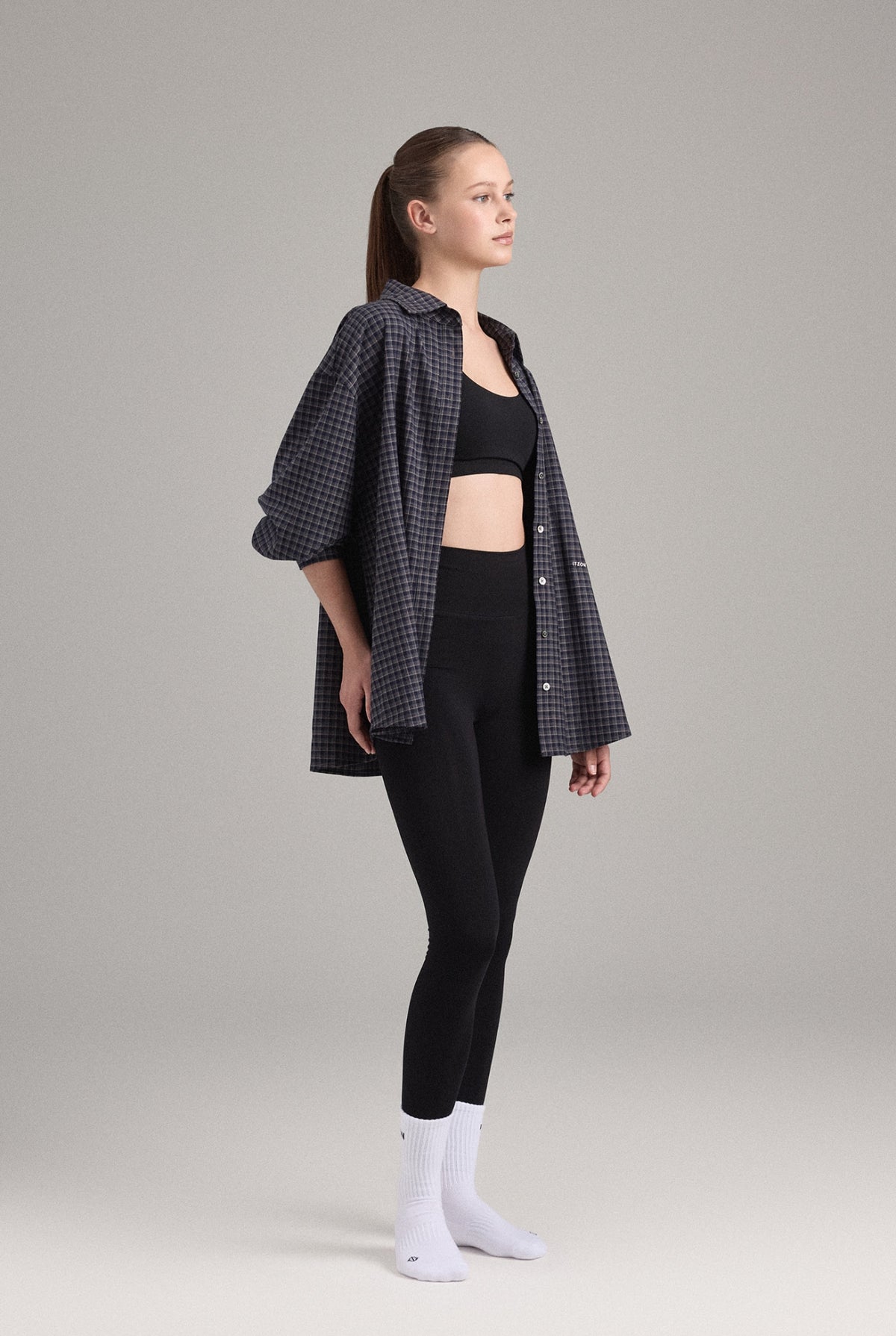 ST351 OVERSIZED CHECK SHIRT