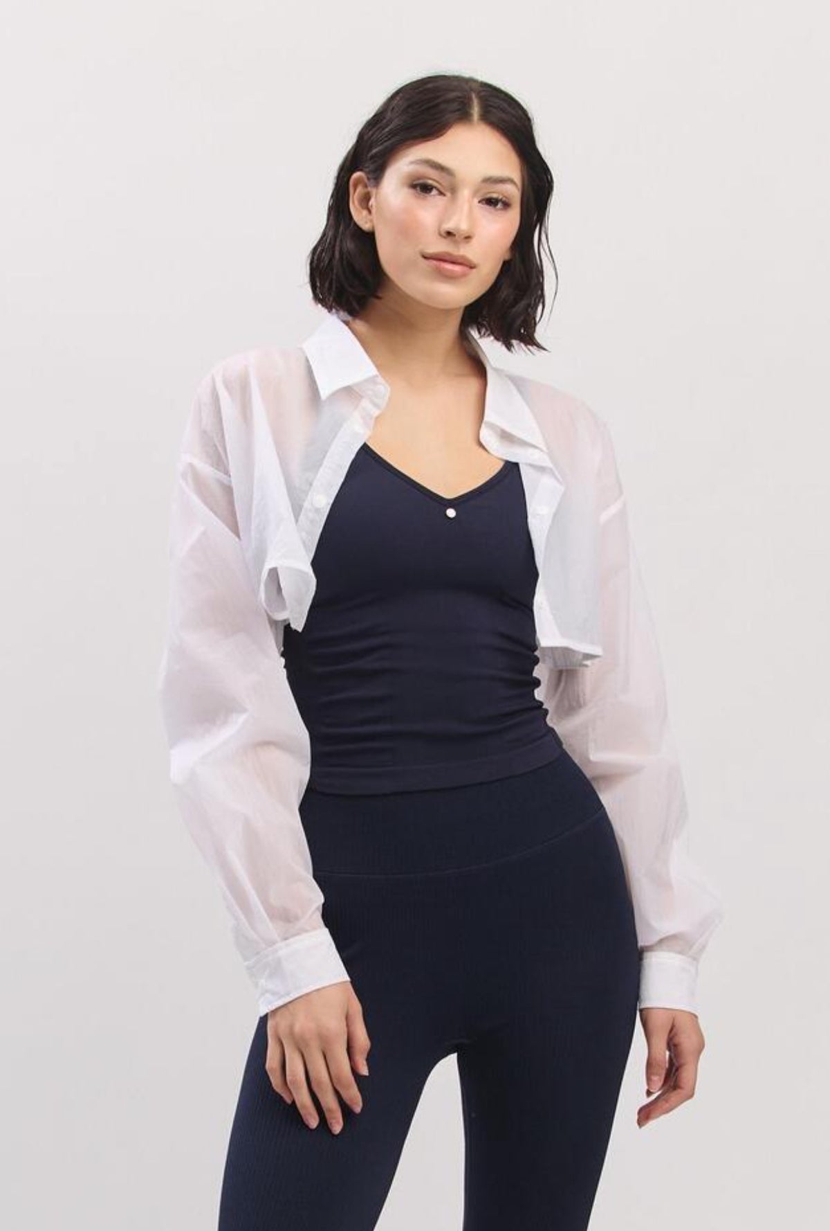 ST182 NYLON CROP SHIRT