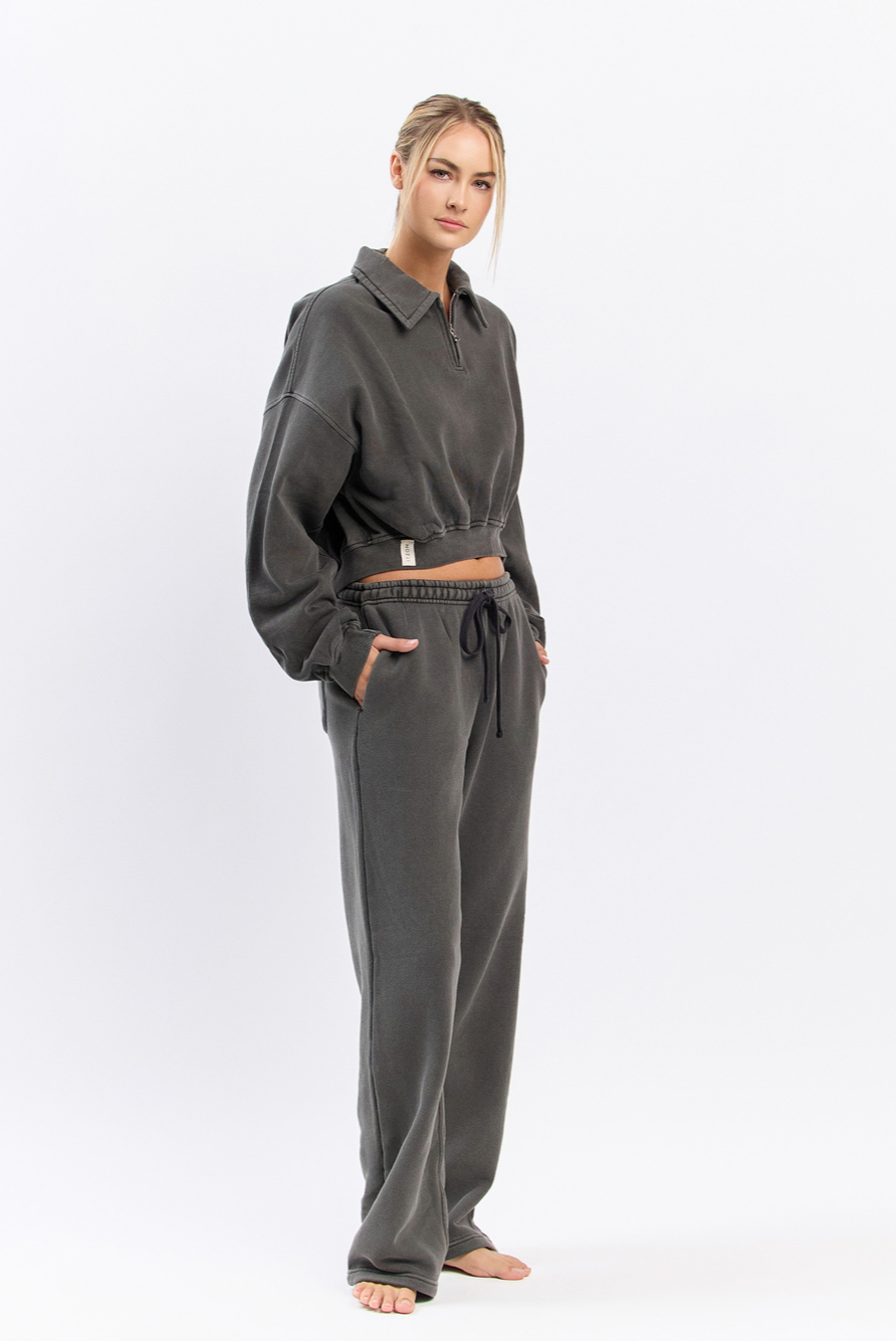 PL204 PIGMENTED FLEECE PANTS
