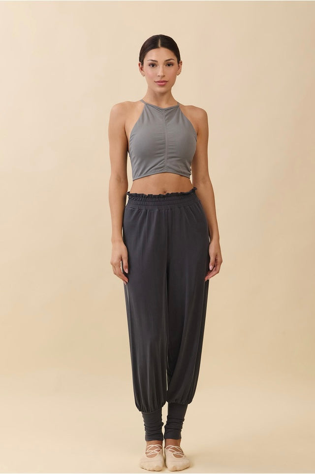 TB045 HALTER DRAPE TANKTOP