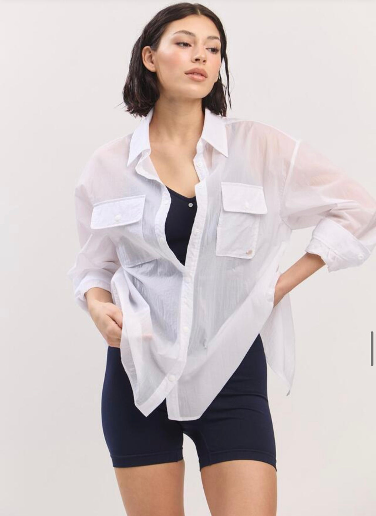 ST181 BACK SLIT SHIRT
