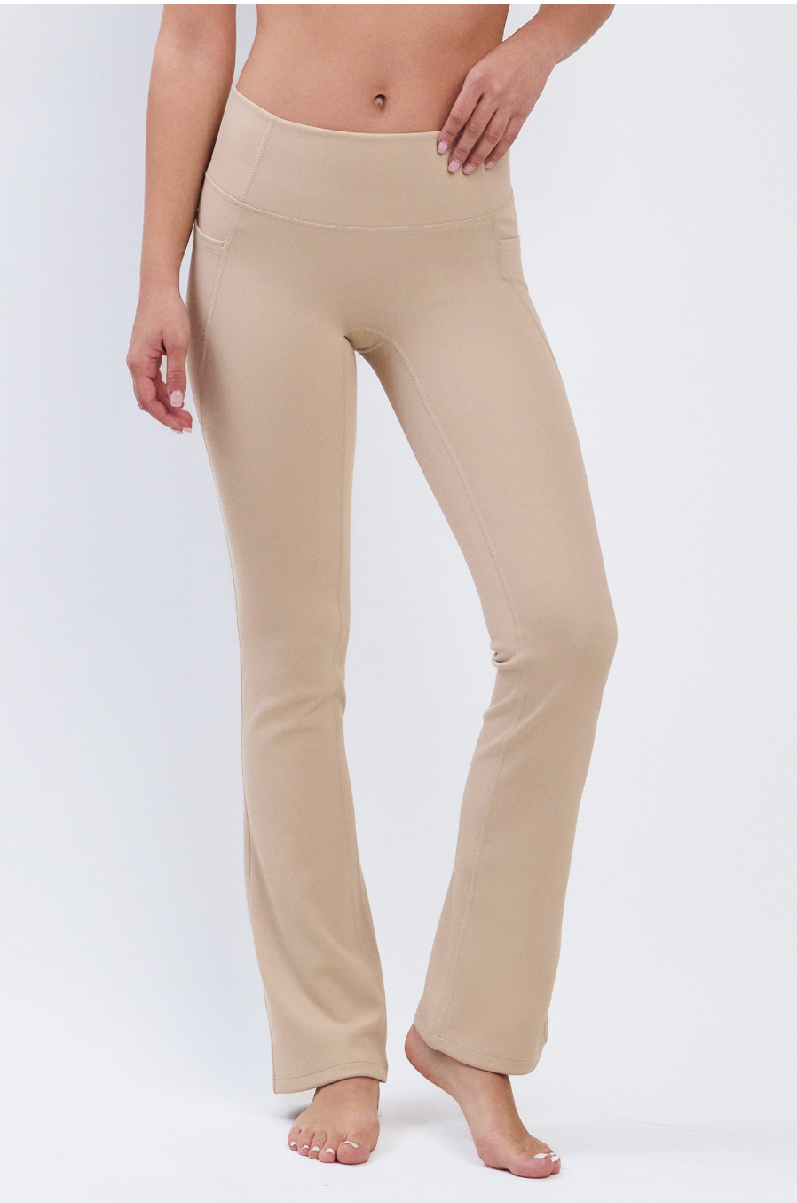PL418 BONDED FLARE LEGGINGS