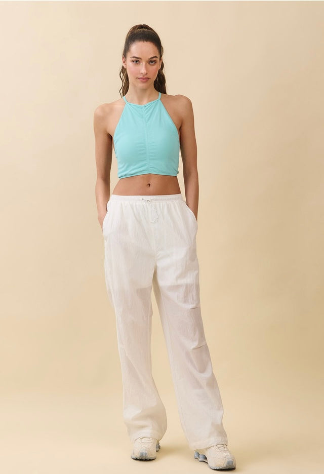 TB045 HALTER DRAPE TANKTOP