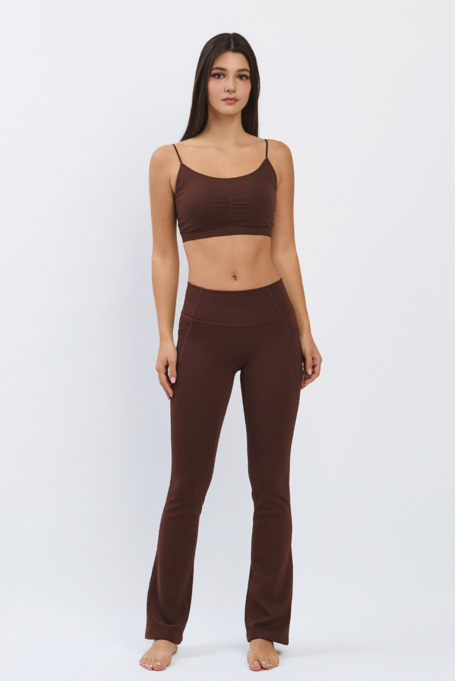 PL418 BONDED FLARE LEGGINGS