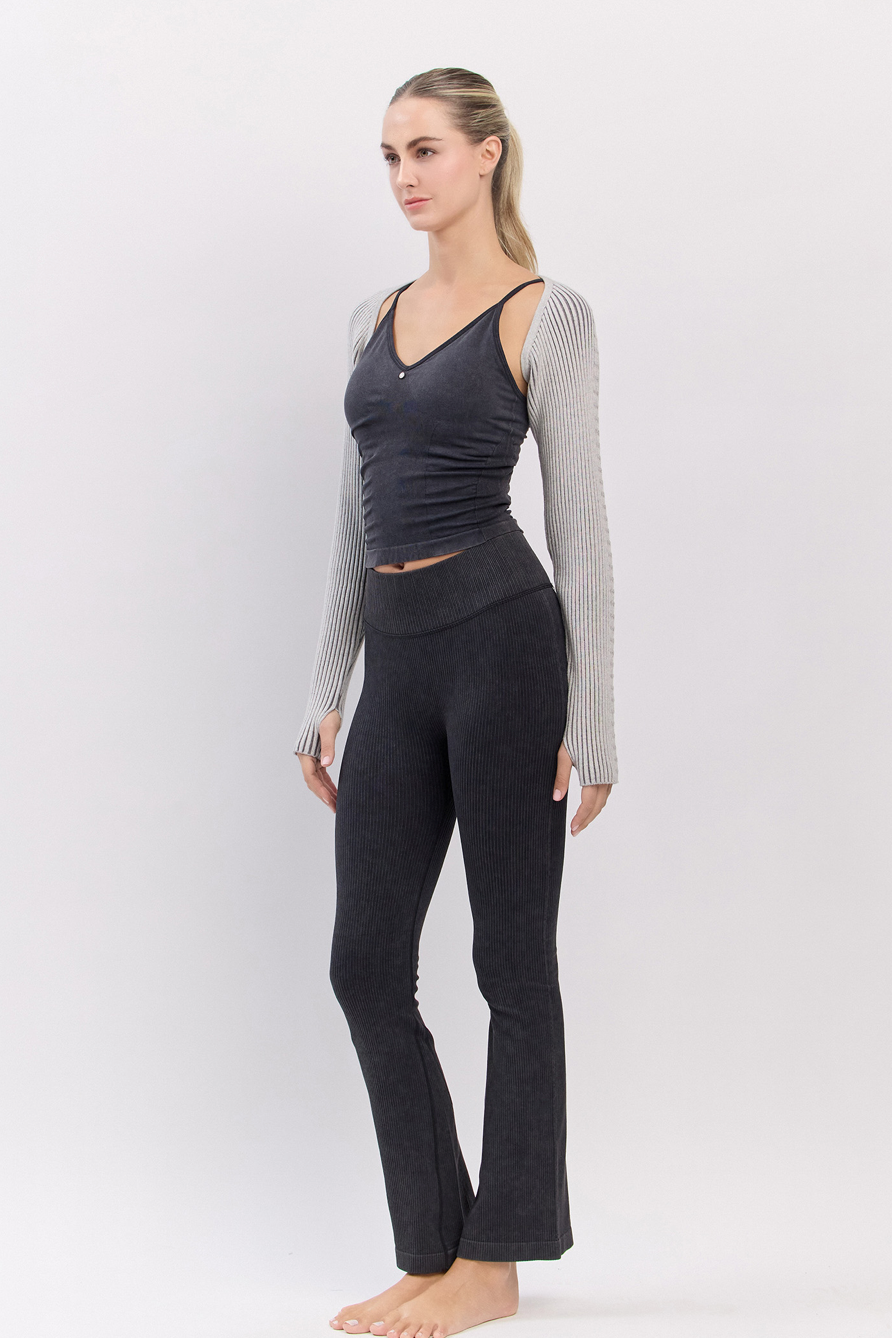 SC232 TWOTONE BOLERO KNIT