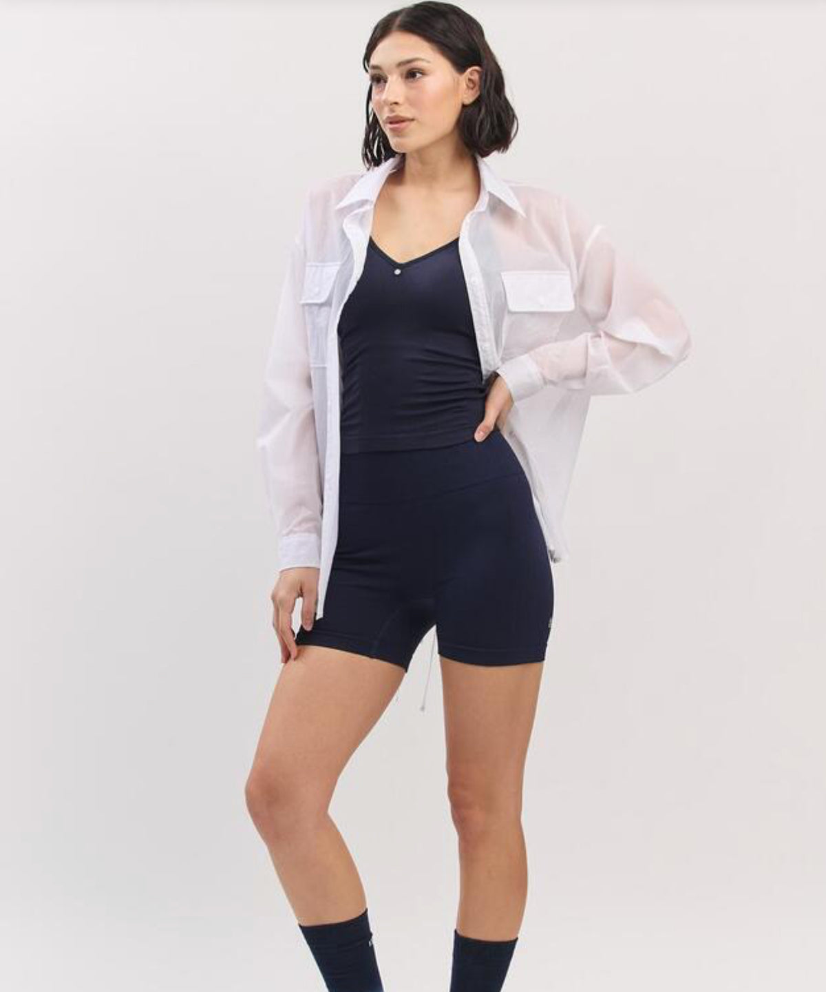 ST181 BACK SLIT SHIRT