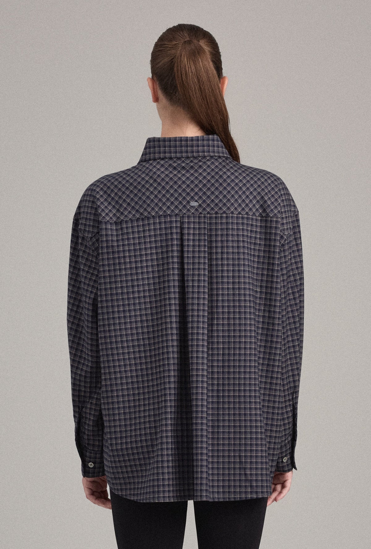 ST351 OVERSIZED CHECK SHIRT
