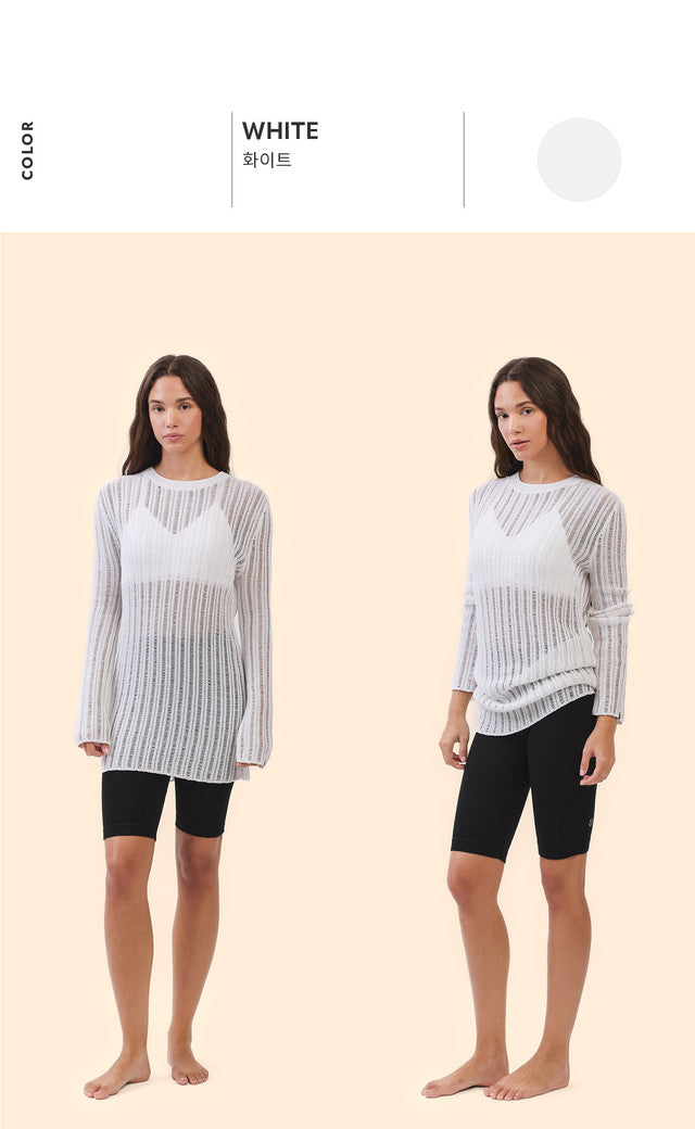 SP205 SHEER COVERUP KNIT