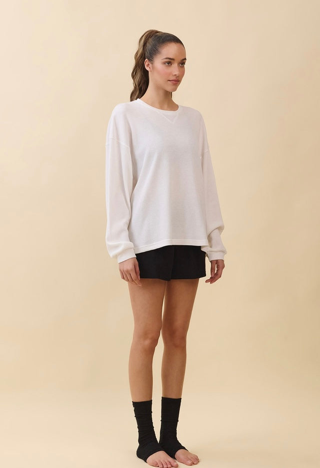TL138 SOFT WAFFLE LONG TEE
