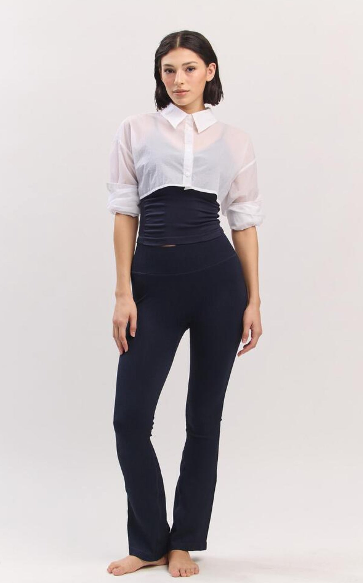ST182 NYLON CROP SHIRT