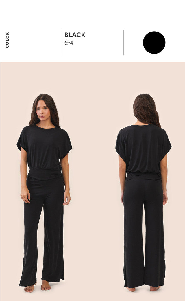 TS124 SHAPE BANDING CROP TEE