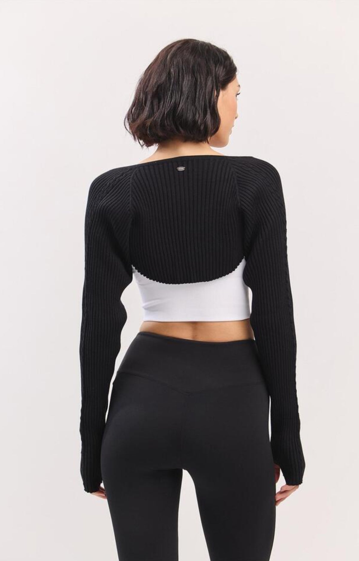 SC232 TWOTONE BOLERO KNIT