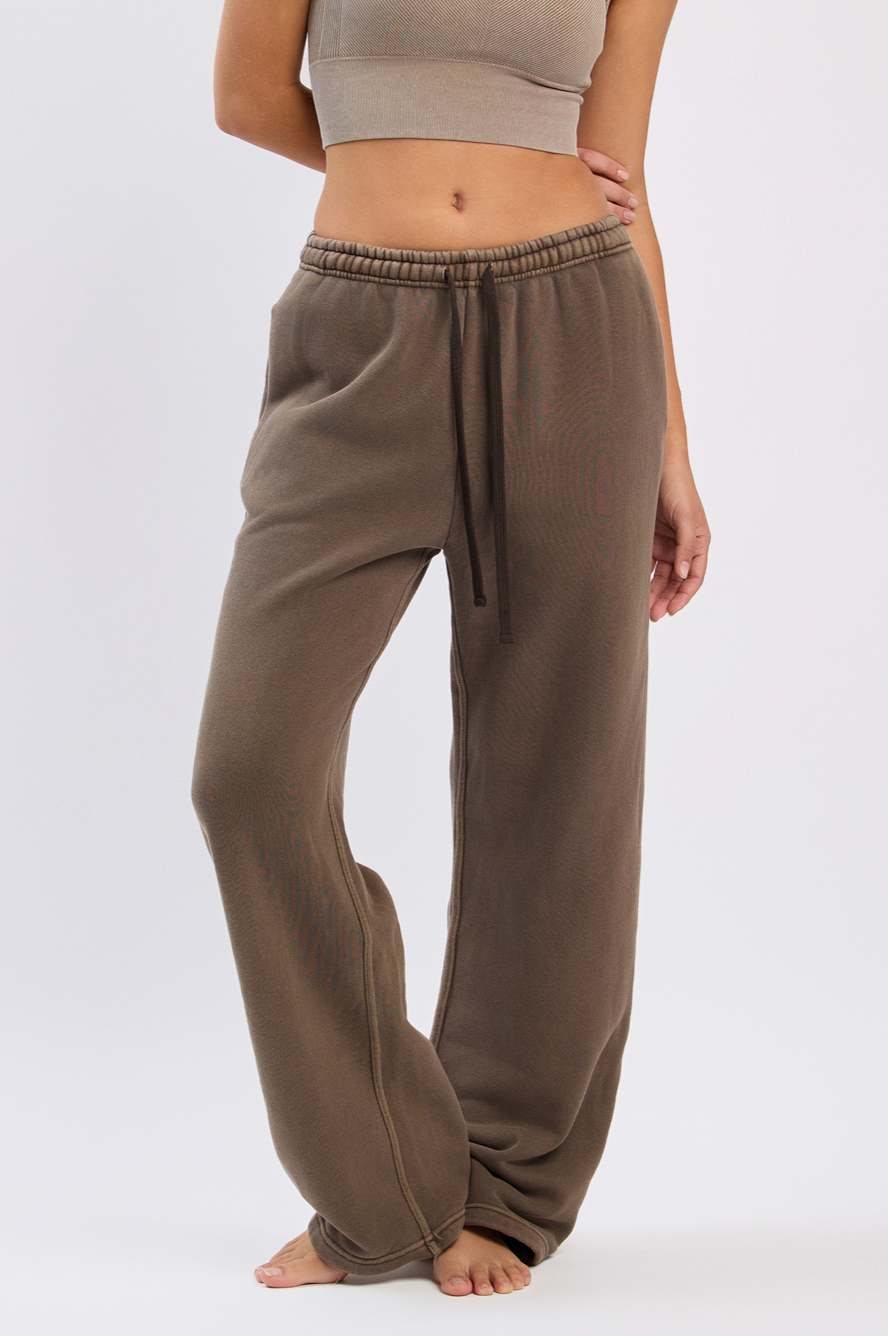 PL204 PIGMENTED FLEECE PANTS