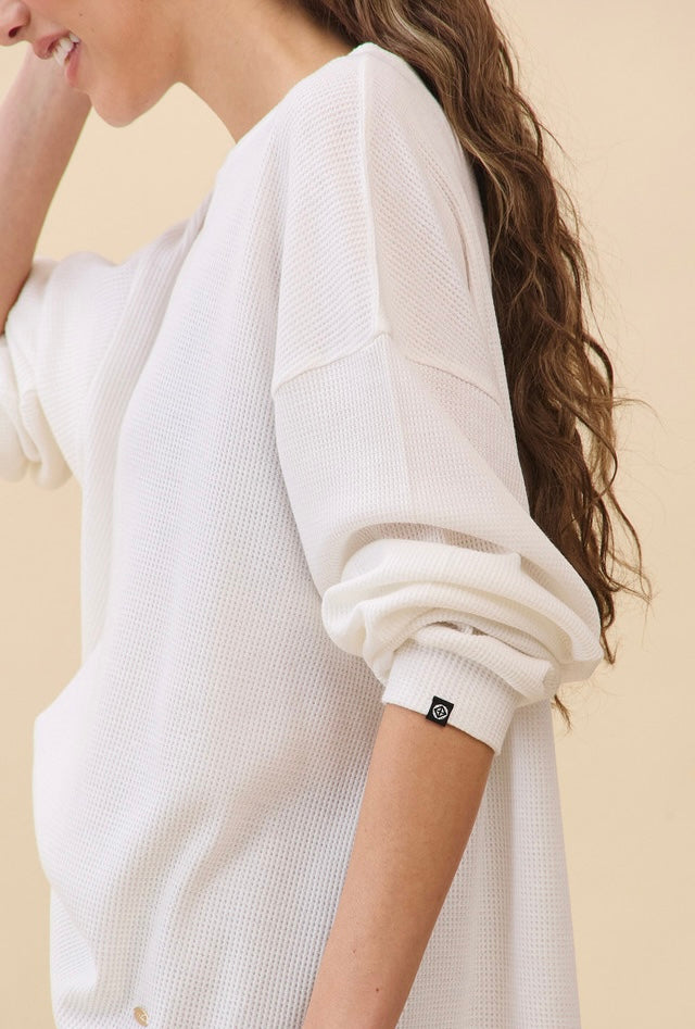TL138 SOFT WAFFLE LONG TEE