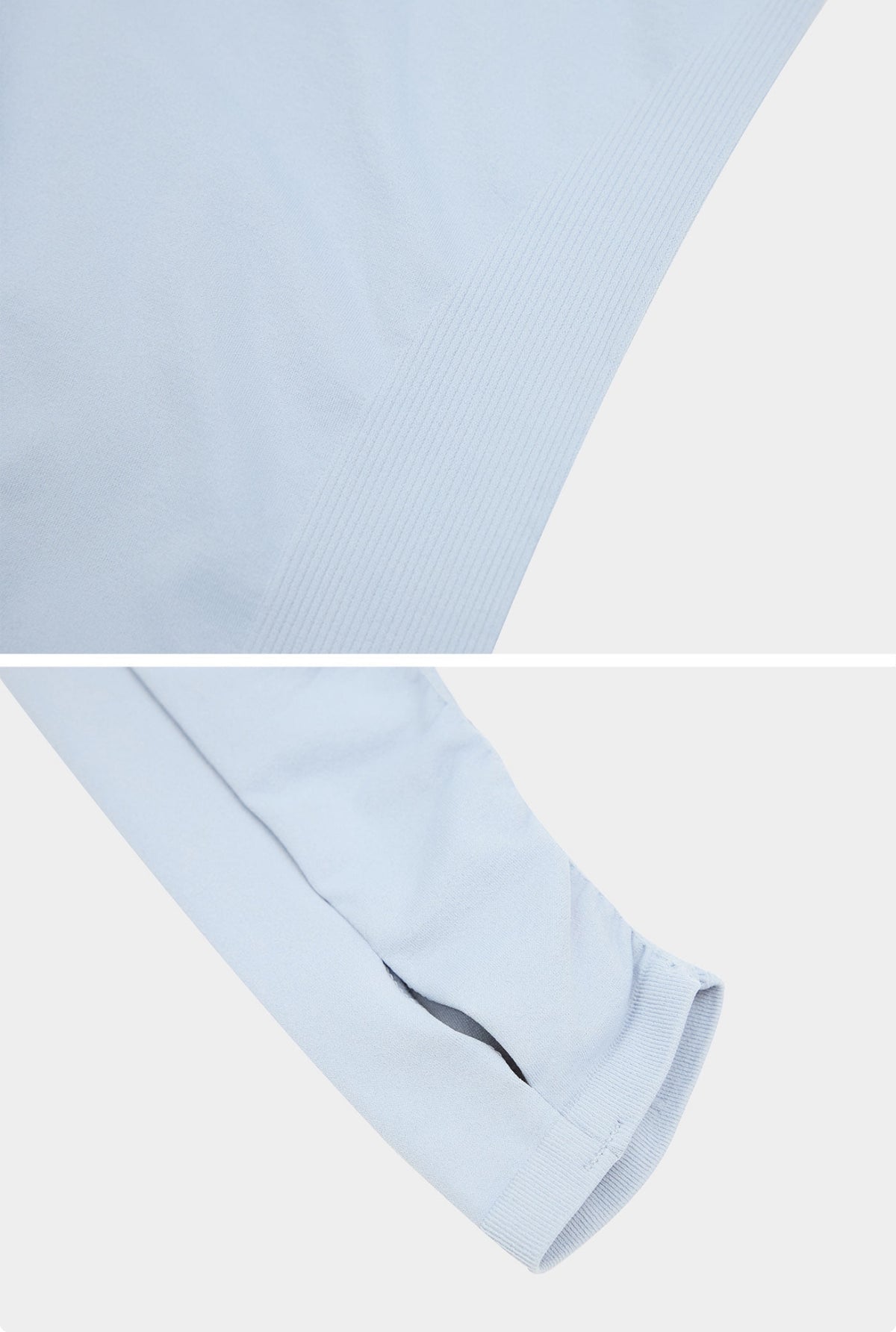 TL054 SOFT V-NECK FINGERHOLE TOP