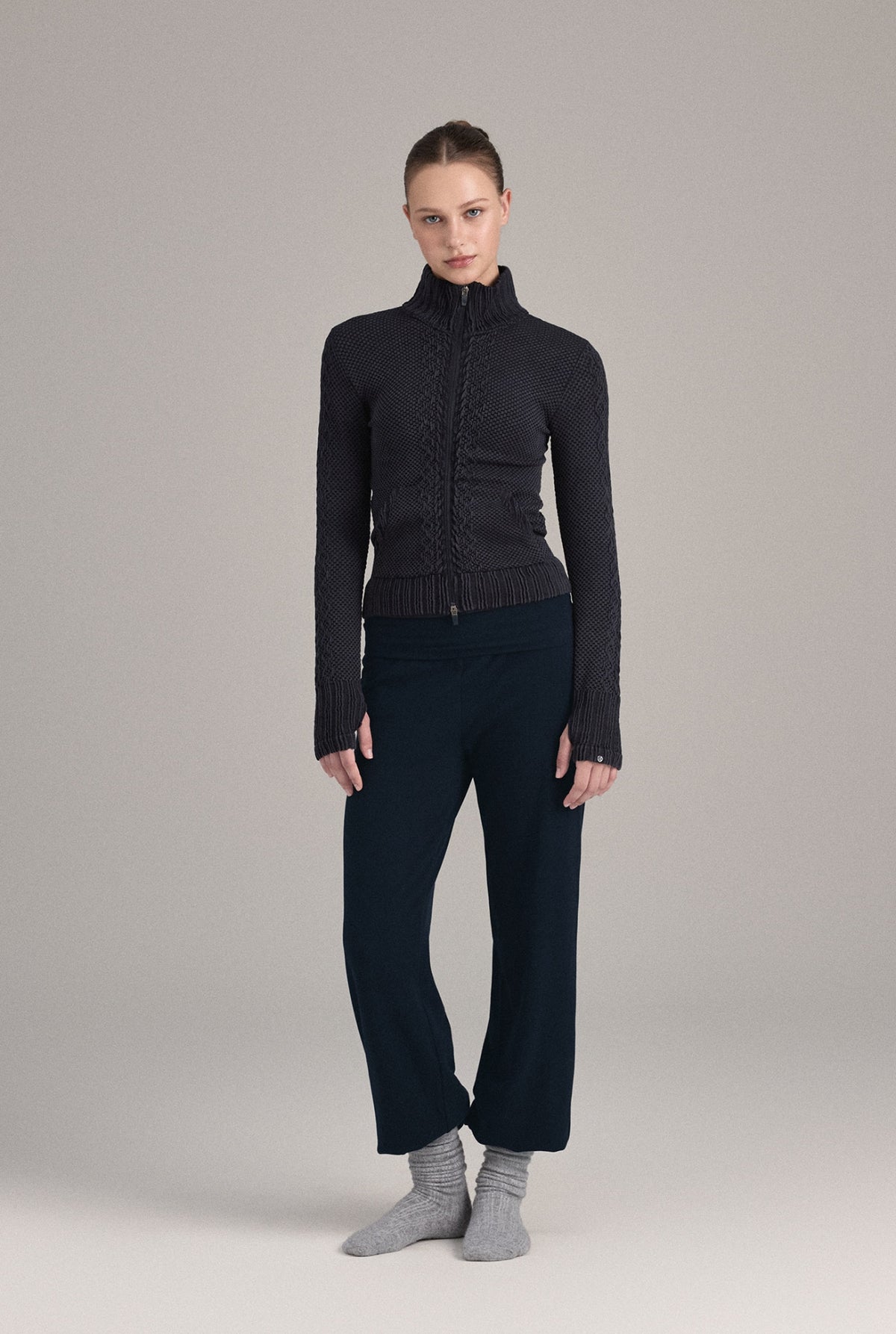 PL455 MICRO STRAIGHT-LEG PANTS