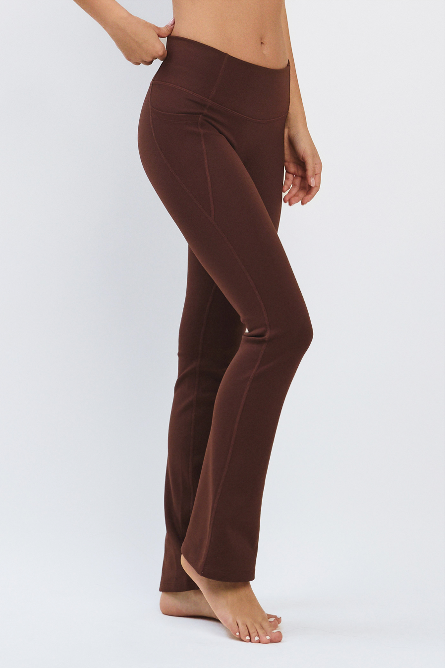 PL418 BONDED FLARE LEGGINGS