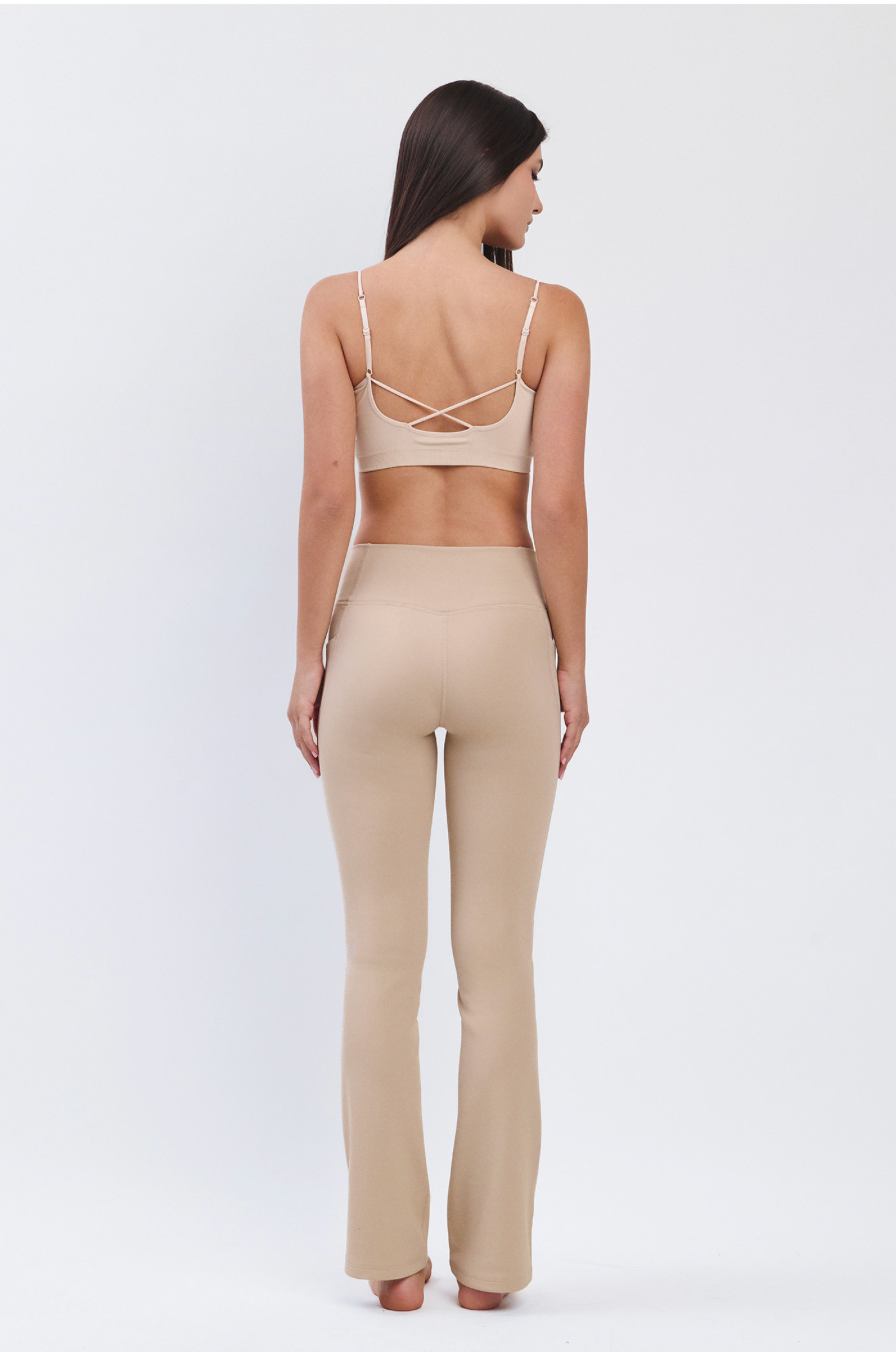 PL418 BONDED FLARE LEGGINGS