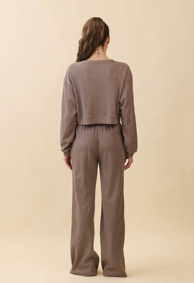 PJ483 WAFFLE LOUNGE PANTS