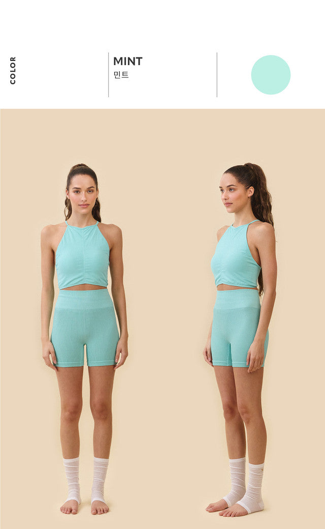 TB045 HALTER DRAPE TANKTOP