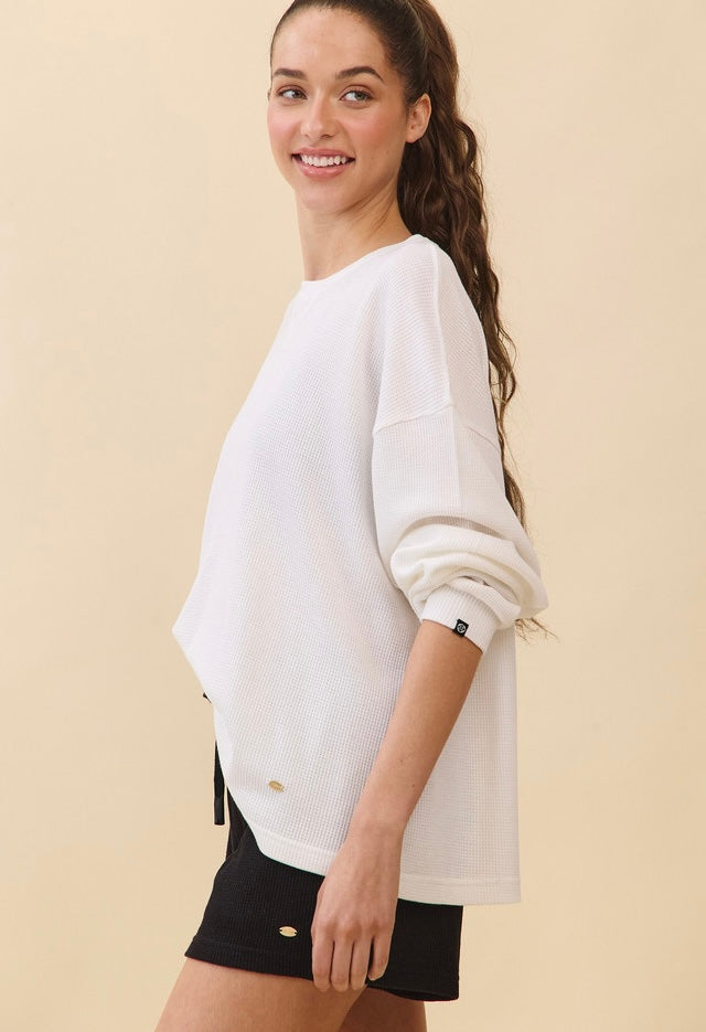 TL138 SOFT WAFFLE LONG TEE