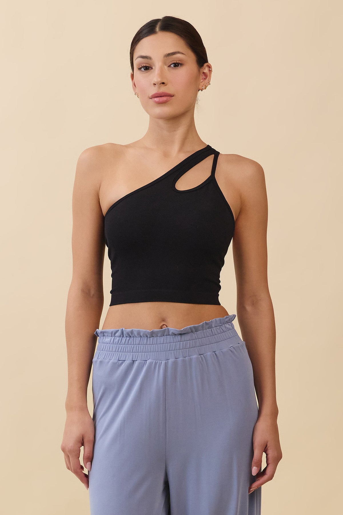 TT044 CONTOUR ONESHOULDER TANKTOP