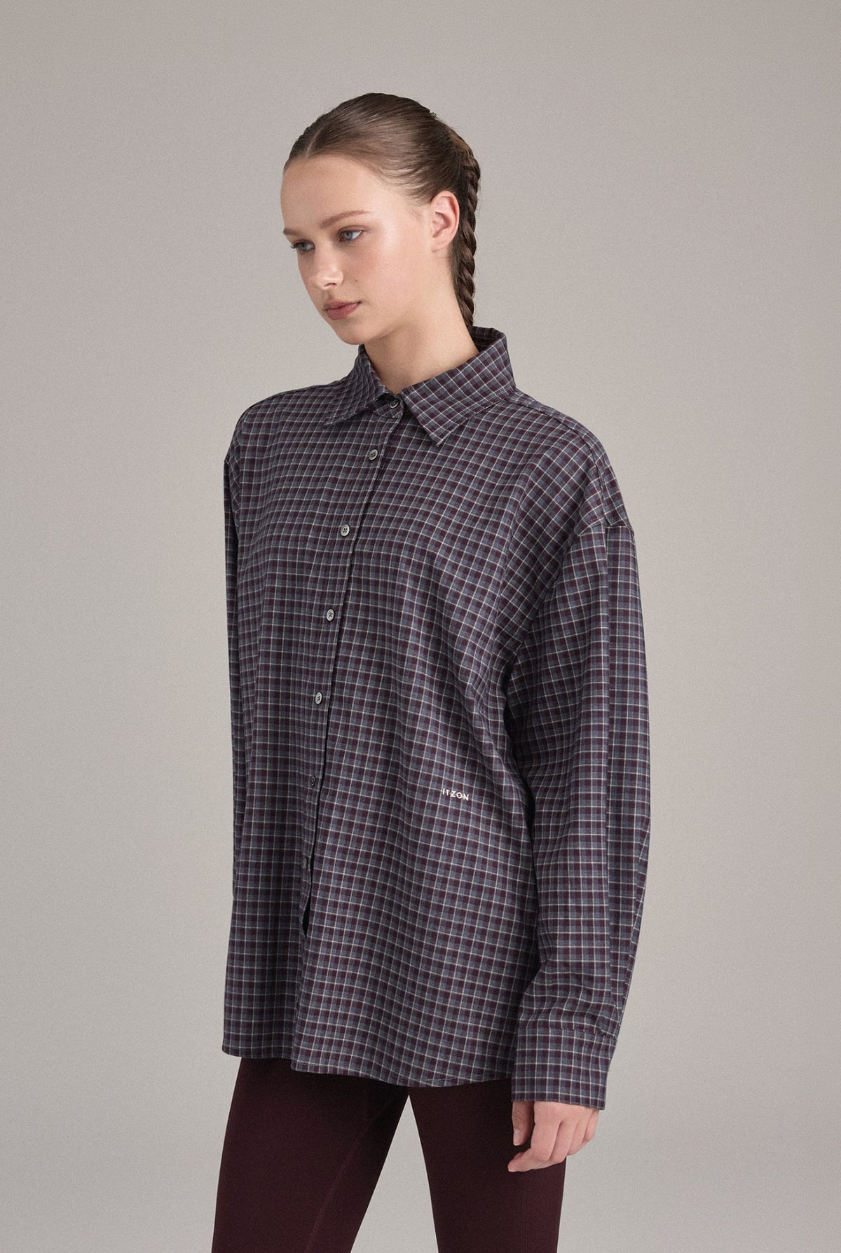 ST351 OVERSIZED CHECK SHIRT